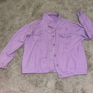 Pink Demin Lightweight Vintage Large Jacket